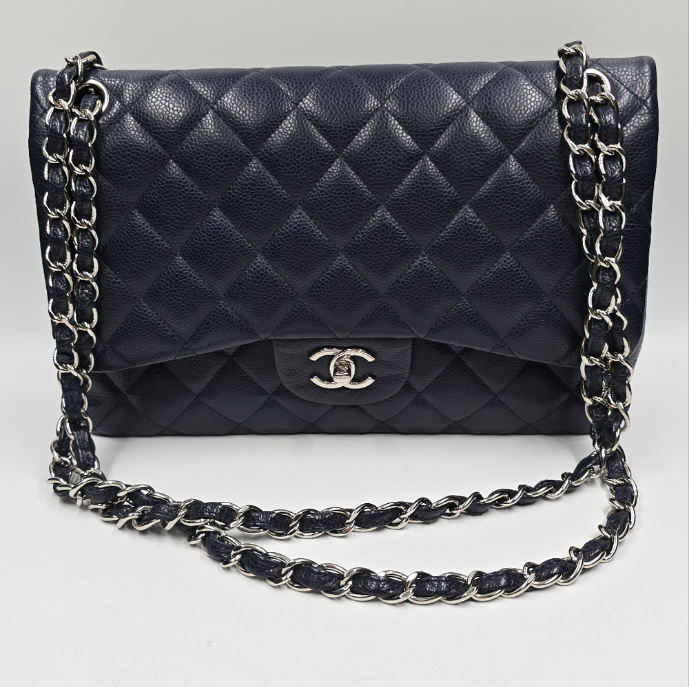 Chanel Classic Jumbo Cavier Navy